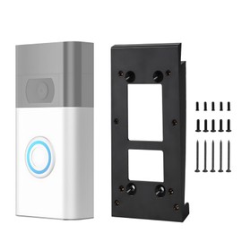 ExcellaElite 1 Set Ring Doorbell Mount Ring Doorbell Accessories Easy to Install Effective Protection Suitable for Home, Apartment, Office (Including 15 Screws of 3 Specifications and Instructions)