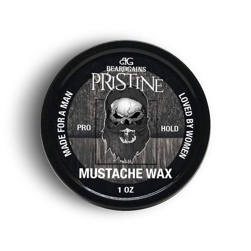 Beard Gains Strong Competition Pro Hold Mustache Wax 1oz -