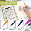 Tikplus A5 Notebook with Dividers, Notebook with Tabs, Spiral Notepad