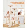 Taoqimiao 56.3-Inch Cat Tree, Cat Tower with Scratching Posts, Cat
