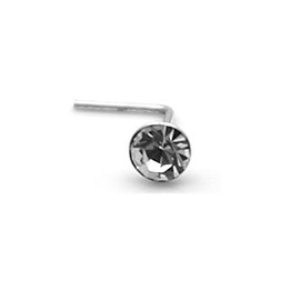 Arranview Jewellery 3 mm Austrian Crystal Nose Stud - 925 Sterling Silver