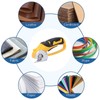 Cordless Electric Scissors, USB Handheld Fabric Cutter with Light, Rotary