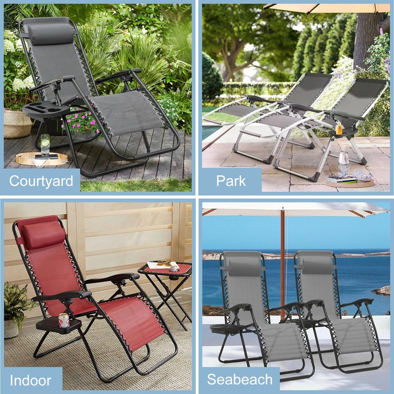 IPENP Zero Gravity Chair Foot Rest, Footrest Cushion for Anti