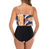 Traje de baño tankini para mujer, con volantes, control de