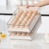 Egg Storage Box Drawer Design 48 Eggs Holder Plastic Refrigerator