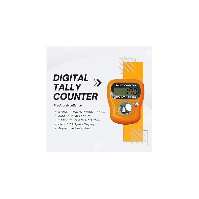 Digit LCD Electronic Finger Counter Hand Tally- Mechanical Manual Clicker-Knitting