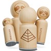 Pyramid Egypt Outline Rubber Stamp for Stamping Crafting Planners -