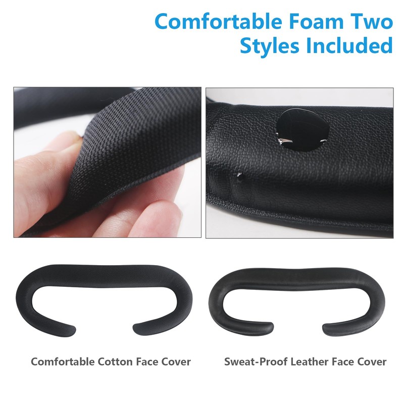 2 Pack Face Pad for Oculus Quest 2, Facial Interface