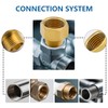 2 PCS 1/2 Female to 3/8 Male BSP Thread Brass
