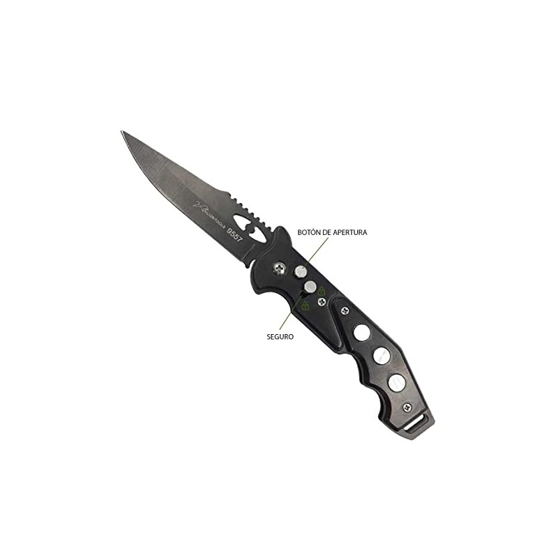 LION TOOLS Navaja Pavonada Automatica Lion Tools 9557 con Clip
