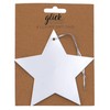 Glick Luxury Gift Tags Foil Star Silver, Birthday Gift Tags,