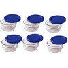 Pyrex 7202 1-Cup Glass Bowl & 7202-PC Cadet Blue Lid