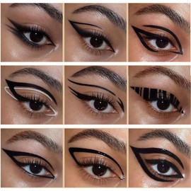 Adurello Liquid Eyeliner Waterproof Long Lasting Precise Eyeliner Pen Highly Pigmented Eye Liners Makeup (Black)