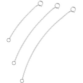 925 Sterling Silver Necklace Extender Sterling Silver Necklace Chain Extenders for Necklaces 2", 3", 4" Inches