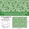 NinkyNonk 12 Sheets Shamrock Girl Wrapping Paper, 20x27in Watercolor Clover