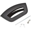 SPARES2GO Black Door Handle Futura Lever Latch Kit for Hotpoint