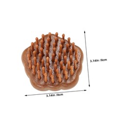 TOVINANNA 2pcs Wooden Scalp Massage Comb with Ring Handle for Deep Cleansing and Meridian Acupressure Hair Care Massager Brush for Improved Sleep and Relaxation Detangling Tool for Hair