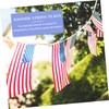 WHAMVOX 1 String American Flag Bunting Decoration Sturdy Independence Day