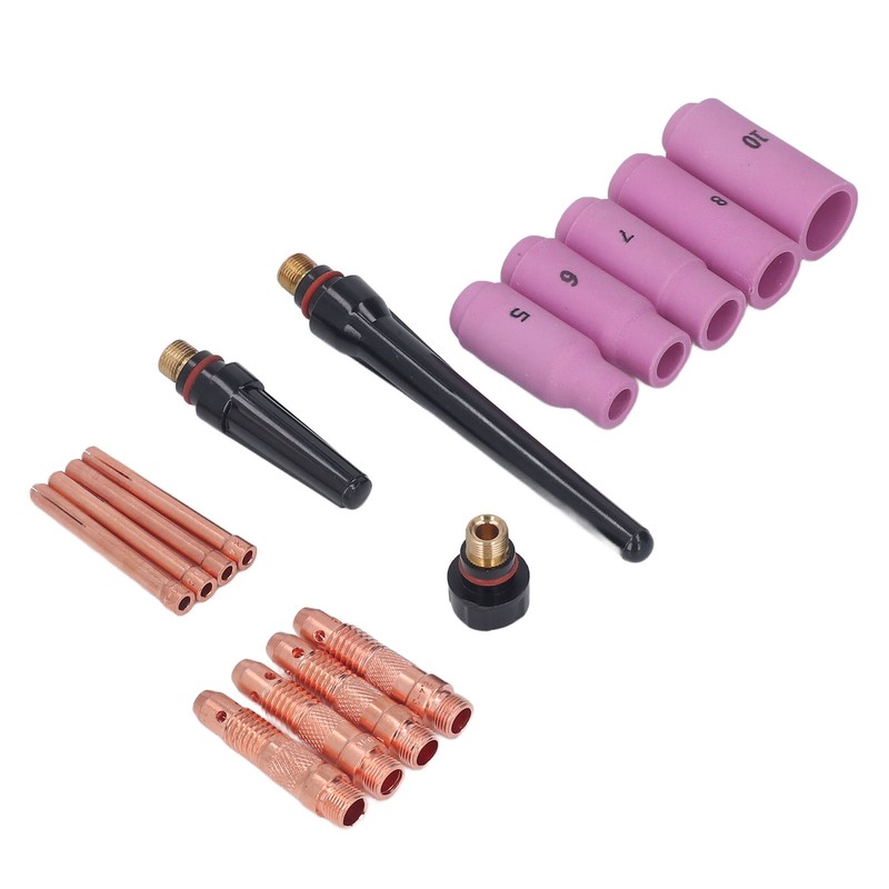 16PCS TIG Welding Torch Accessories Kit Copper Ceramic Plasma Cutter