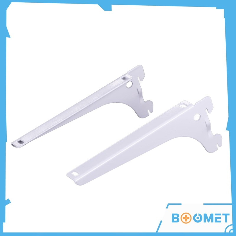 BOOMET Shelf Brackets Right and Left White 18 cm 4