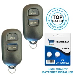 Best Keys 2 New Keyless Remote Entry Key Fob For 2003-2008 Toyota Corolla Matrix GQ43VT14T