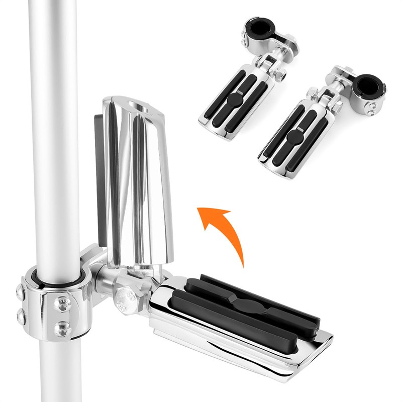 Bravema Highway FootPegs Fit for Motorcycle 1 inch to 1