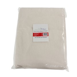 Organic Cotton Flannel (5 Yards, Pre-Cut), Unbleached Natural Ivory Color, 60 Inches Wide, GOTS Certified 100% Natural Organic Cotton, Medium Weight 4.7 Ounces Per Square Yard