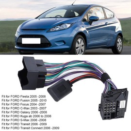 Qiilu Wiring Harness, Bluetooth Audio Adapter, Bluetooth Audio Streaming Adapter Fit for Fiesta Kuga Mondeo 5000C 6000CD for
