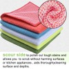 SINLAND 5 Color Assorted Microfiber Dish Cloth Kitchen Cloths Cleaning