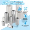 sourcing map Round Coupling Nuts, M6x1mm Female Thread 20mm(0.79") 304