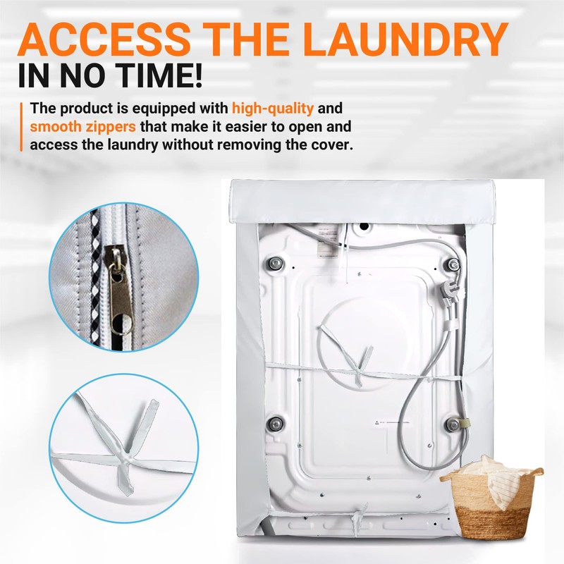 BlueStars 2PCS Washing Machine Covers For Top-load - Premium Outdoor