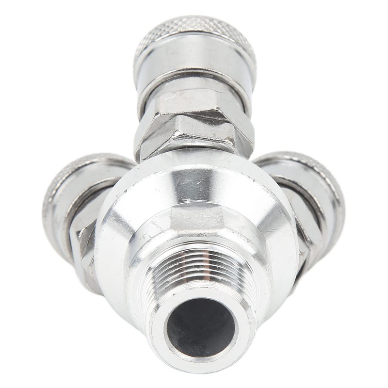 Kadimendium 3 Way Quick Coupler Quick Connect Air Hose Splitter