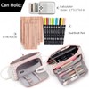 EASTHILL Large Capacity Colored Canvas Storage Pouch Marker Pen Pencil