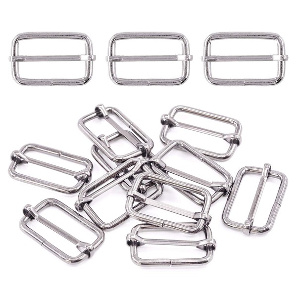 Swpeet 60Pcs 5/4 Inch - 32mm Sliver Metal Rings Metal