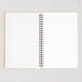 Minted Find Your Own Way Notebook, Writing Journal for Notes & Journaling, Durable Acrylic Free Cover, Abstract Modern Art Design, Spiral Bound Journal Notebook with 80 Lined Pages, 5.5" x 8.5"