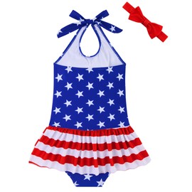 RAISEVERN 2-3T Toddler Girl Swimsuit Purple Pineapple Bathing Suit Swimming Bikini 3D Print Funny Bowknot Headband Swimwear 1Pc Adjustable Straps for Baby Holiday Beach Atlantis