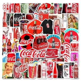 Coca-Cola 20 pcs COKE STICKERS perfect for Laptop Phone Water Resistant Vintage Designs