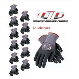 PIP 34-845 MaxiFlex Dotted Palms Micro-Foam Gloves - Sizes SM-XLG - 12 Pair Pack - L