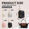 Cosmeria Women's Key Ring with Mini Backpack Design, Small Cosmetic