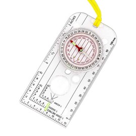 Navigation Compass,Adjustable Declination Explorer Compass Waterproof Orienteering Compass Boy Scout Compass with Lanyard for Explorer Expedition Camping,Survival Mountaineering or Hiking