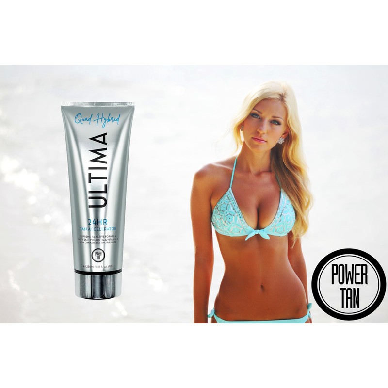 Power Tan Ultima Quad Hybrid Sunbed Tanning Accelerator Lotion Cream