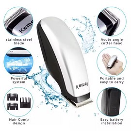 Kemei Electric Hair Clipper: Portable, Compact, Sharp, and Perfect for Daily Use