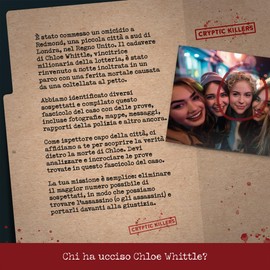 Cryptic Killers Detective Gioco Investigative - Caso da risolvere Italiano - Un Mistero di omicidio e un Caso da risolvere - Giochi da tavolo adulti 14+ - Omicidio di UNA milionaria