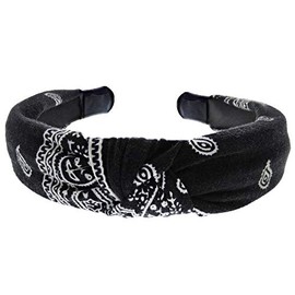 Zac's Alter Ego Retro Vintage Style Paisley Knot 30mm Width Padded Aliceband