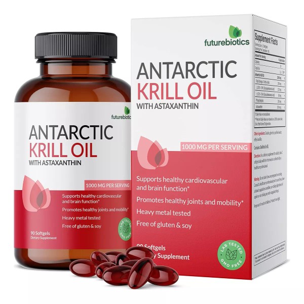 Futurebiotics Krill Oil Antartic 1000 Mg 90 Sg Aceite Krill
