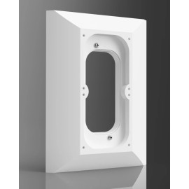 Hidden River Lab Ring 3 (4) video Doorbell adapter plate NUTONE and M&S intercom. Hidden screws - White