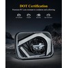 Partsam Eagle Eye Headlights H6054 LED 7x6 5x7, Hi/Low Sealed