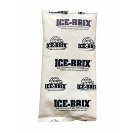 Ice-Brix Reusable Leakproof NonToxic Ice Pack 3oz Gel 5" x 2 3/4" x 3/4" (Qty12)