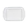 Pyrex (2) 233 Oblong Rectangle Clear Glass Casserole Baking Dishes