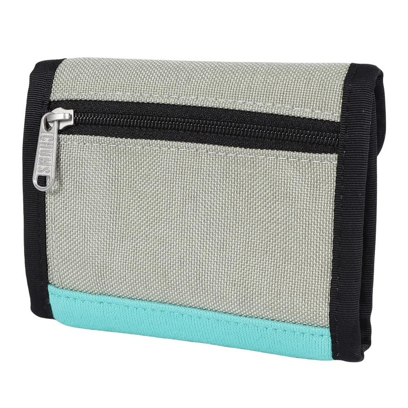 Chums Men's Trifold Wallet Sweat Nylon Mint/Lt. Gray